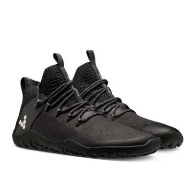 Vivobarefoot Women's Magna Trail II Firm Ground Vegan Shoes - Black USA [VER501638]